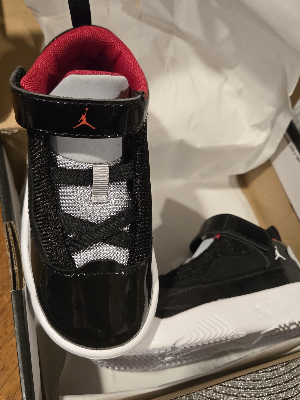 Air Jordan Shoe Box with Gold Jumpman Logo - Black